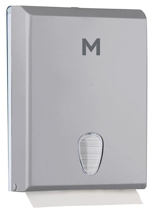 Compact Hand Towel Dispenser 600 Sheets Capacity - Silver MPH27439