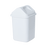 Compass 20L Rectangular Plastic Swing Top Bin White WE7640202