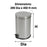 Compass 20L Round Stainless Steel Pedal Bin WE769920