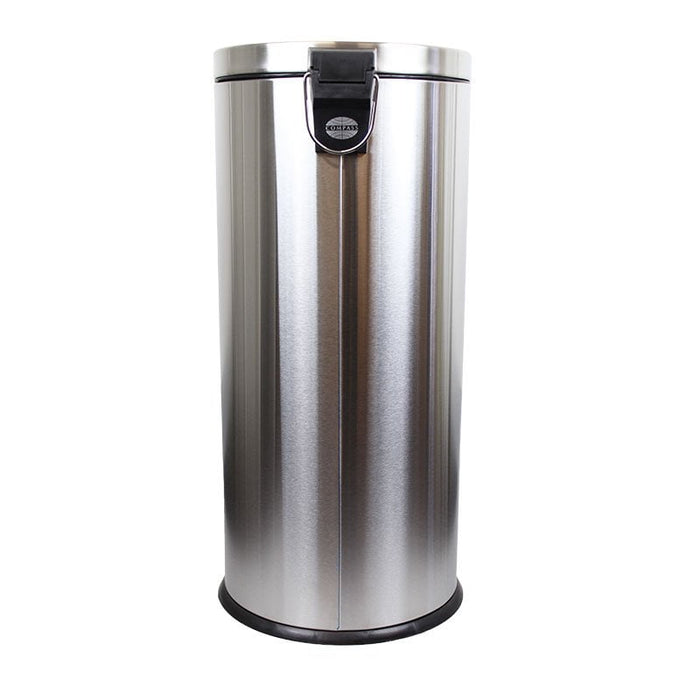Compass 30L Round Stainless Steel Pedal Bin WE769930