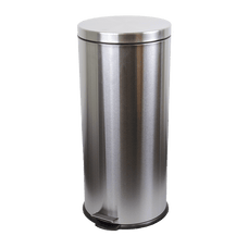 Compass 30L Round Stainless Steel Pedal Bin WE769930