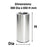 Compass 45L Stainless Steel Tidy Bin with Galvanised Liner with Handle WE761266