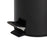 Compass 5L Round Black Powder Coated Pedal Bin WE76990501