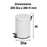 Compass 5L Round White Powder Coated Pedal Bin WE76990502