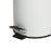Compass 5L Round White Powder Coated Pedal Bin WE76990502