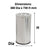 Compass 62L Stainless Steel Round Swing Top Bin WE769408