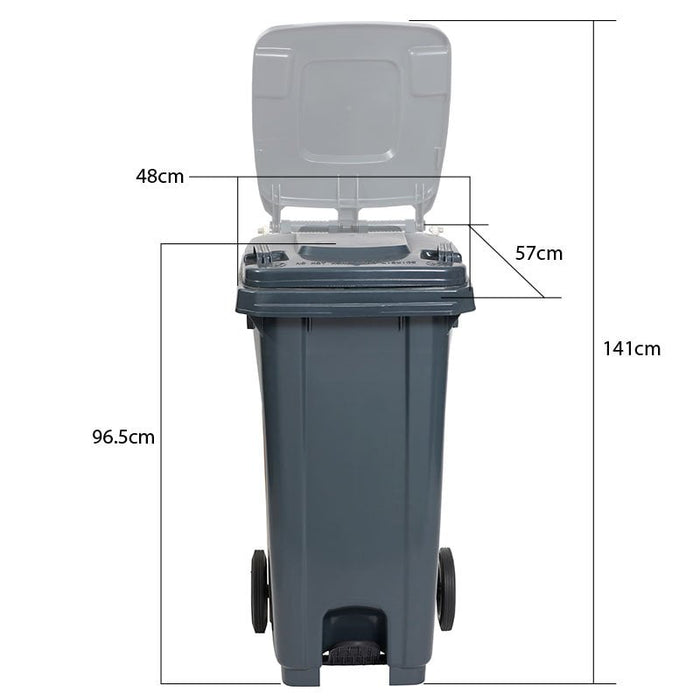 Compass Wheelie Bin with Pedal 120L WE760120
