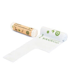 Compostable Bin Liners 60L, Natural, 30 Rolls x 5's (150 bags) ECED-2060