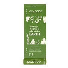 Compostable Bin Liners 80L, Natural, 12 Rolls x 10's (120 bags) ECED-2080