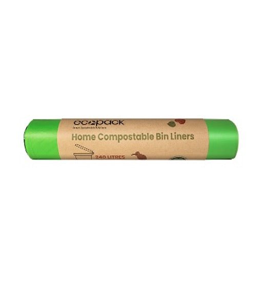 Compostable Wheelie Bin Liners, 240L, Green, 24 Rolls x 5's (120 bags) ECED-2240