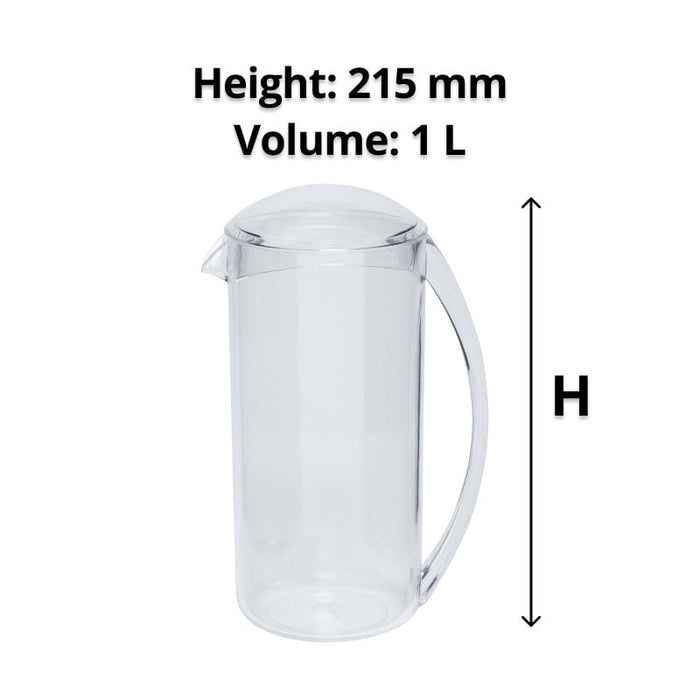 Connoisseur 1L Plastic Water Jug With Lid WE5380010