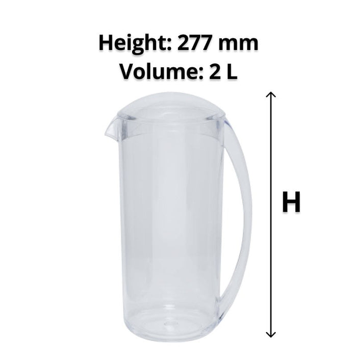 Connoisseur 2L Plastic Water Jug With Lid WE5380020