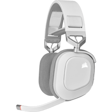 Corsair HS80 RGB Gaming Wireless Headset, White NN86373