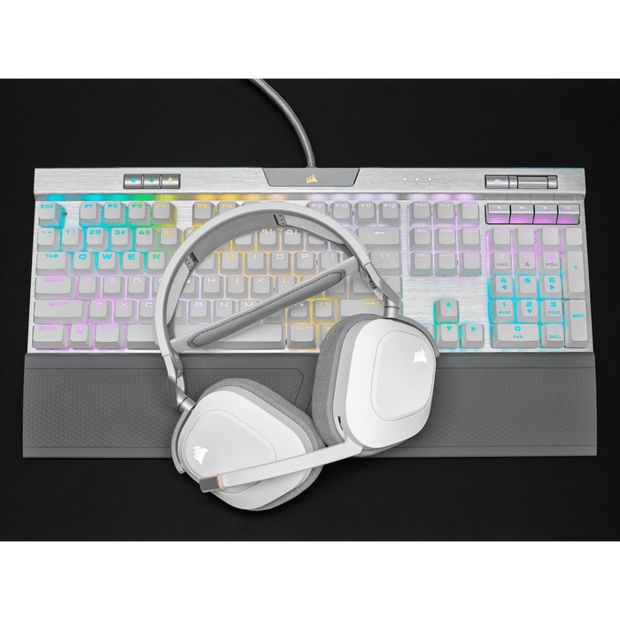 Corsair HS80 RGB Gaming Wireless Headset, White NN86373