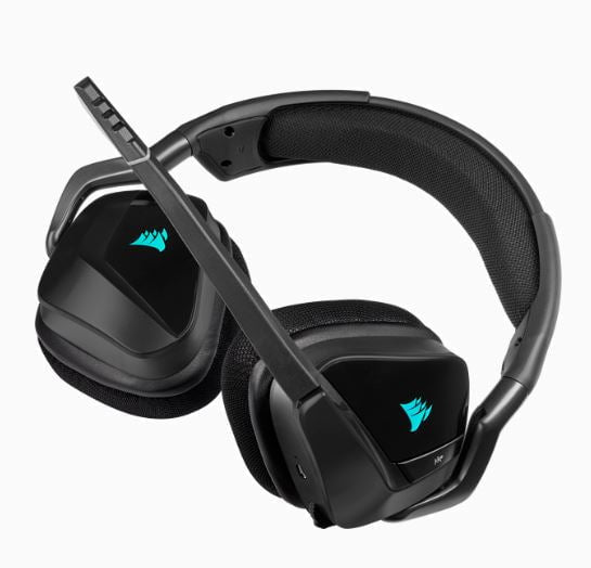 Corsair Void RGB Elite Wireless Premium Gaming Headset, 7.1 Surround Sound, Black NN80179