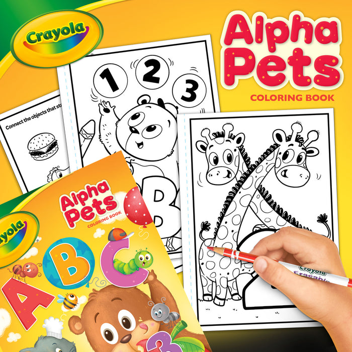 Crayola Alpha Pets Coloring Book With Stickers, 96 Pages CX1001894