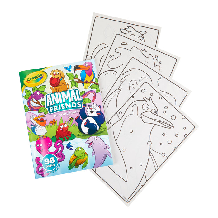 Crayola Animal Friends Coloring Book With Stickers 96 Pages CX1001892