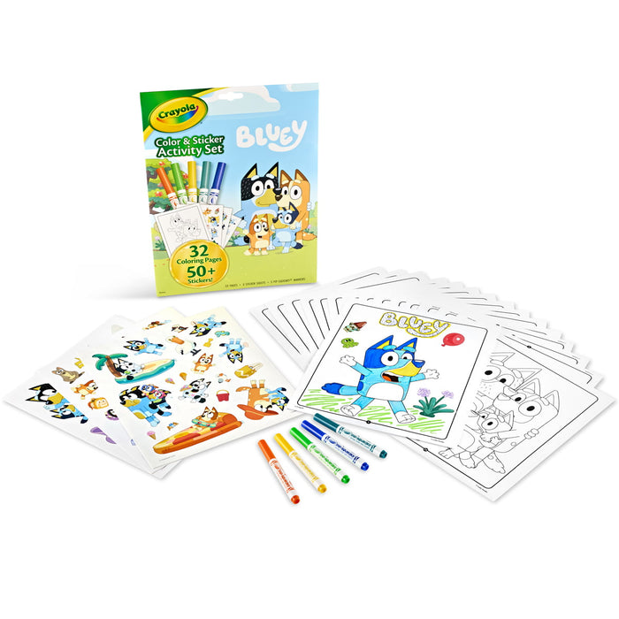 Crayola Bluey Activity Set with Stickers & Markers CX1002576