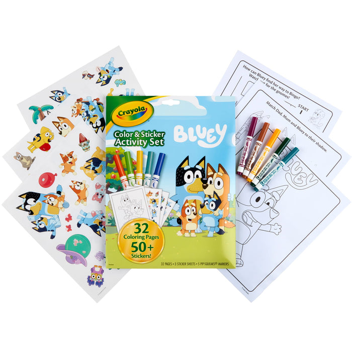 Crayola Bluey Activity Set with Stickers & Markers CX1002576