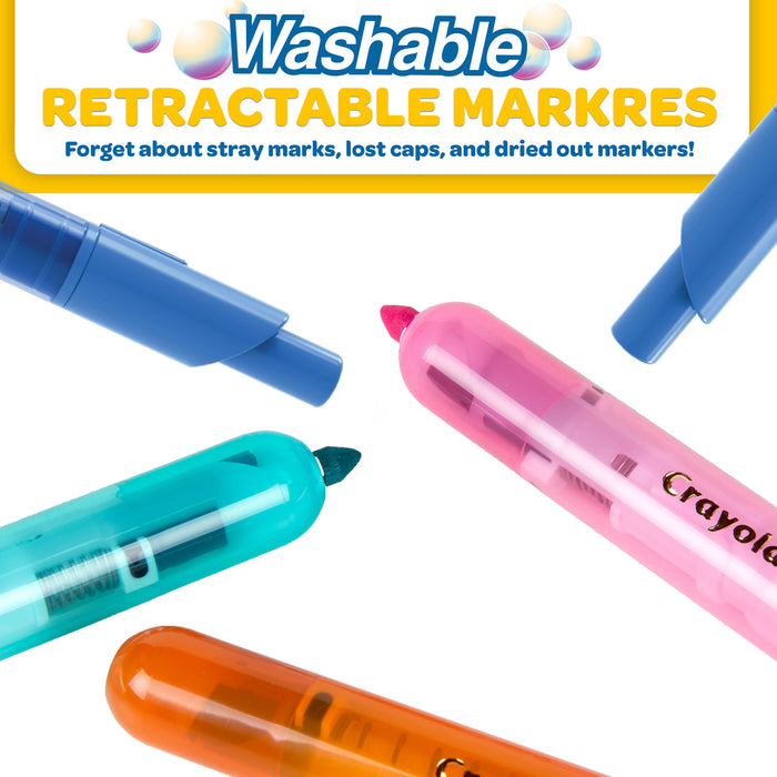 Crayola Clicks Retractable Markers, 10's pack CX1001833