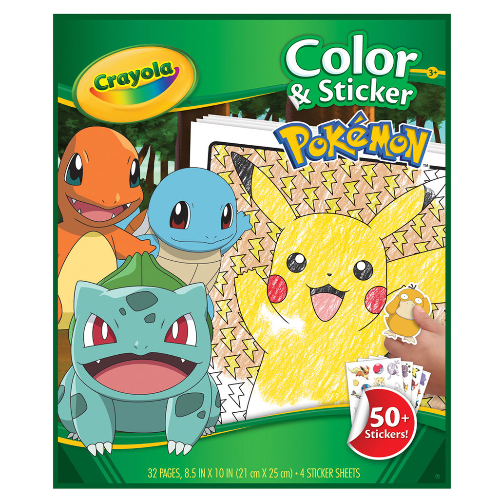 Crayola Color & Sticker Pokemon | Crayola — Discount Office
