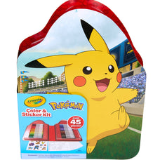 Crayola Color & Sticker Pokemon Kit, 45 Pieces CX1002142