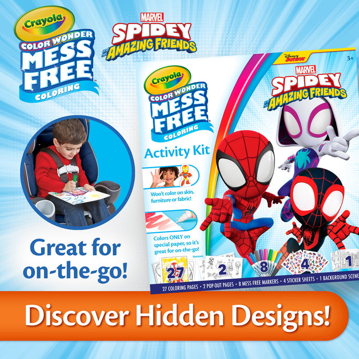 Crayola Color Wonder Activity Kit, Spidey & Friends CX1002131