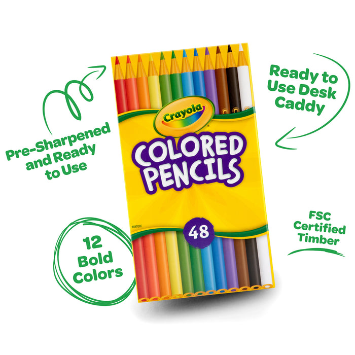 Crayola Colored Pencils Desk Pack, Pack of 48 CX1001960