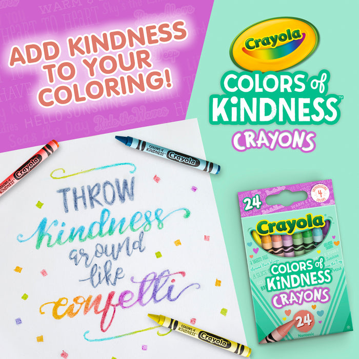 Crayola Colors of Kindness Crayons, 24's pack CX1001966