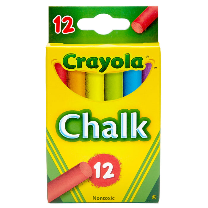 Crayola Coloured Chalk, 12's pack CX1001849