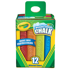 Crayola Coloured Sidewalk Chalk, 12's pack CX1001850