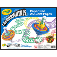 Crayola Colourwhirls Paper Pad 40cm x 30cm, 25 Pages CX1002173
