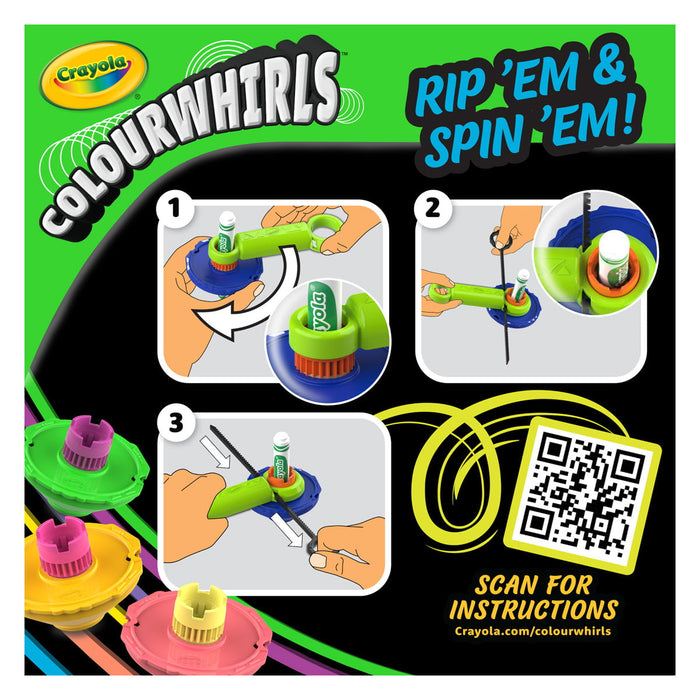 Crayola Colourwhirls Spin Art Toy, Neon CX1002172
