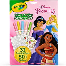 Crayola Disney Princess Color & Sticker Activity Set – 32 Pages CX1002579