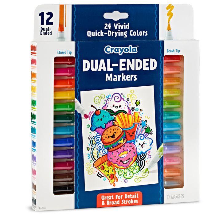 Crayola Dual-Ended Markers, 12's pack CX1001973