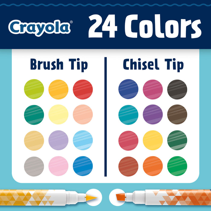 Crayola Dual-Ended Markers, 12's pack CX1001973