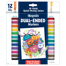 Crayola Dual-Ended Markers, 12's pack CX1001973