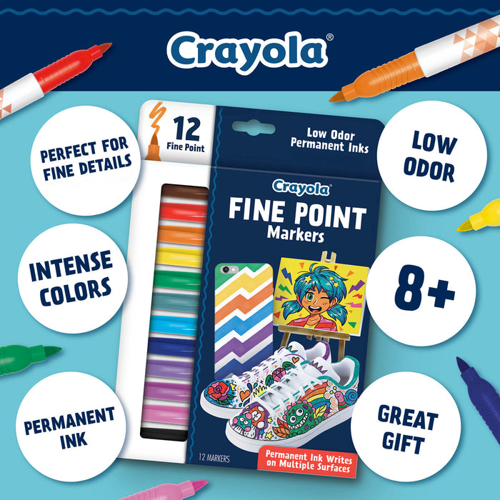 Crayola Fine Point Markers, Pack of 12 CX1001971