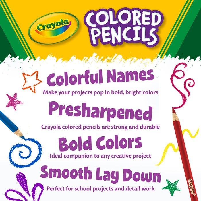 Crayola Full Size Color Pencils, 100's pack CX1001823