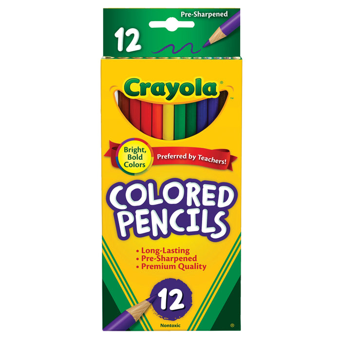 Crayola Full Size Color Pencils, 12's pack CX1001821