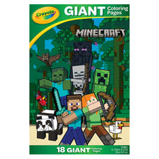 Crayola Giant Colouring Pages Foldalope Minecraft 18 Pages CX1001883