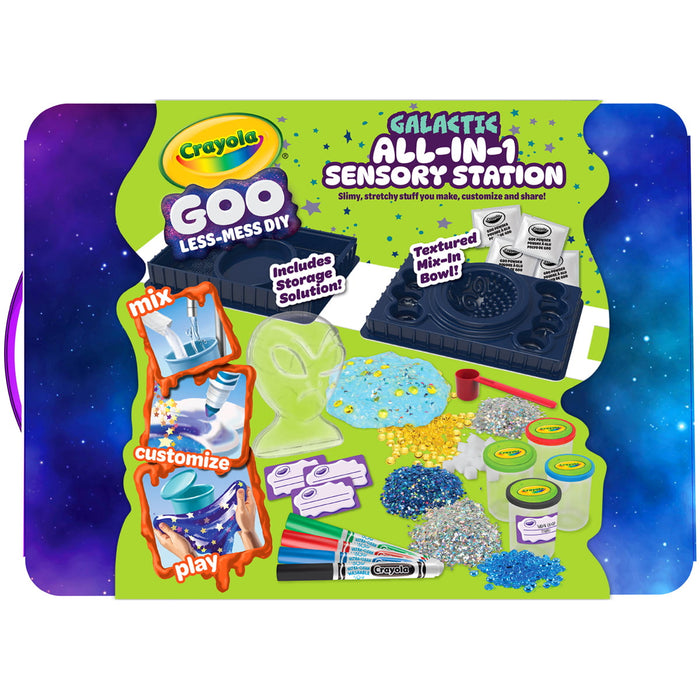 Crayola Goo Galactic All-in-1 Sensory Station DIY Slime Kit CX1002585