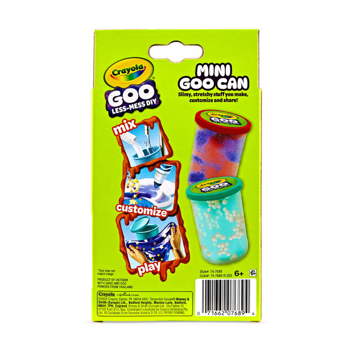 Crayola Goo Mini Goo Cans DIY Slime Kit CX1002589