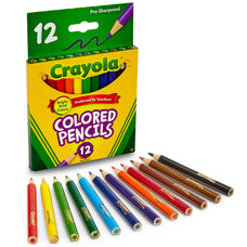 Crayola Half Height Colored Pencils, 12's pack CX1001820