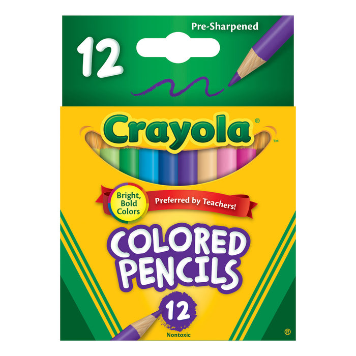 Crayola Half Height Colored Pencils, 12's pack CX1001820