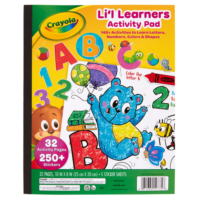 Crayola Li'l Learners Activity Pad, 32 Pages CX1001896