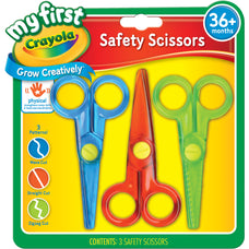 Crayola My First Safety Scissors, 3's pack CX1001812