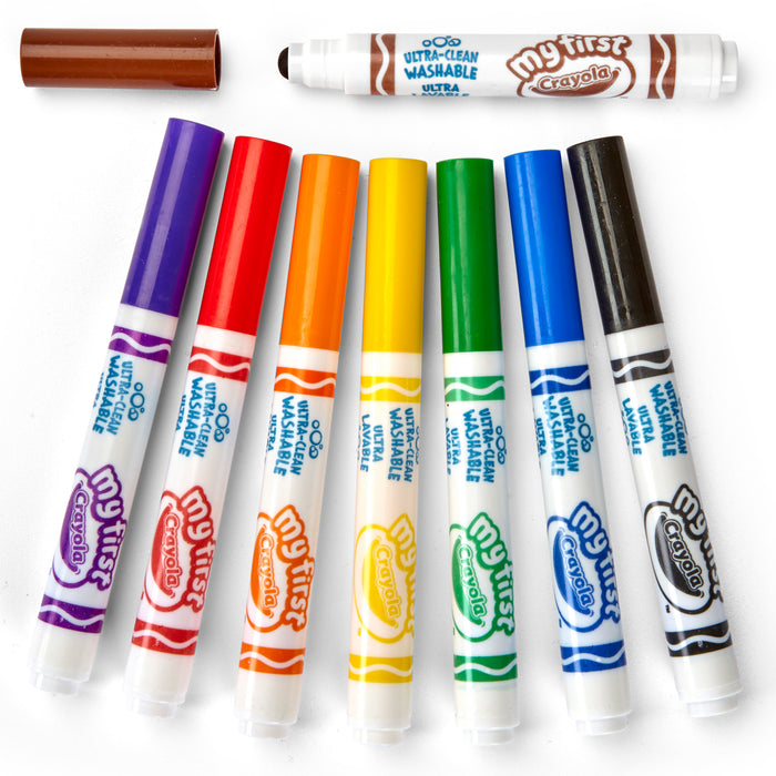 Crayola My First Ultra Round Nib Washable Markers, 8's pack CX1001811