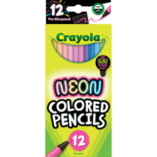 Crayola Neon Colored Pencils, Full Size, 12's pack CX1002296