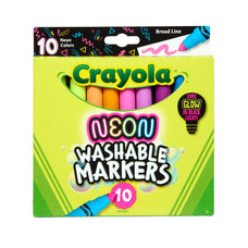 Crayola Neon Markers Broadline, 10's pack CX1002295